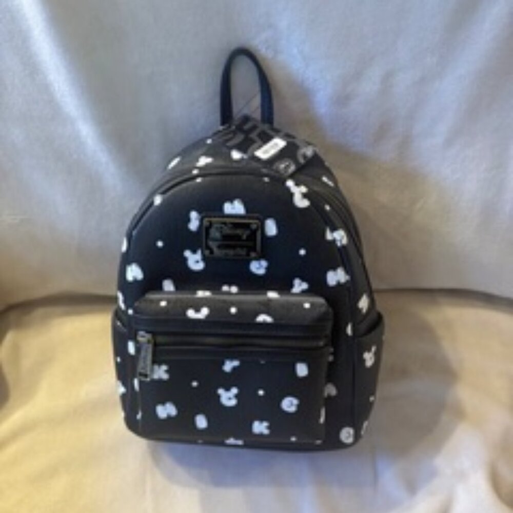 NWT Disney Mickey Mouse Loungefly Bubble Letters Mini Backpack